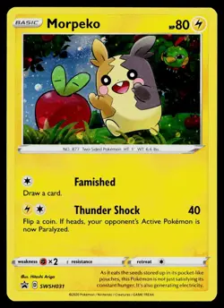 Morpeko SWSH031 Cosmo Holo Holofoil Promo Sword & Shield Promo Pokemon Near Mint - Image 1
