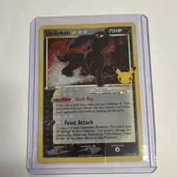 Nintendo Pokemon Umbreon Star POP Series 5 17/17 Holo Rare 70HP English 2007 - Image 1