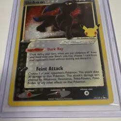 Nintendo Pokemon Umbreon Star POP Series 5 17/17 Holo Rare 70HP English 2007 - Image 2