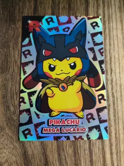 Pikachu Poncho Mega Lucario Silver Rainbow Team Rocket Database Peru Pokemon - Image 1