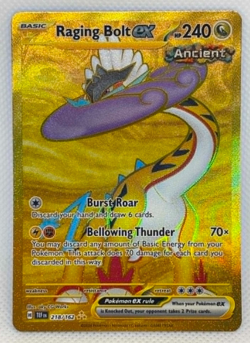 Pokemon Temporal Forces - Raging Bolt EX 218/162 - Hyper Rare - NM/M Condition - Image 1