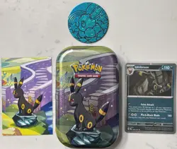 Pokemon Umbreon 059/131 (Cosmos Holo) Prismatic Evolutions Exclusive Tin Art - Image 1