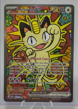 Meowth ex 121/088 Holo Special Illustration Rare Perfect Order Pokemon NM/M - Image 1