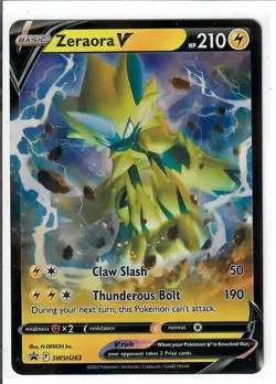 Zeraora V SWSH263 Holo Promo Sword & Shield Promo Pokemon Lightly Played - Image 1