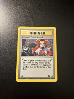 Rocket's Sneak Attack 72/82 Team Rocket Rare 1st Edition Pokemon - Image 1