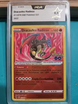 Carte Pokemon Dracaufeu Radieux 011/078 Pokemon GO PCA 9,5 FR - Image 1