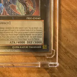 Yu-Gi-Oh! Number 62 Galaxy-Eyes Prime Photon Dragon Ultimate 1st Ed PRIO-EN040 - Image 3