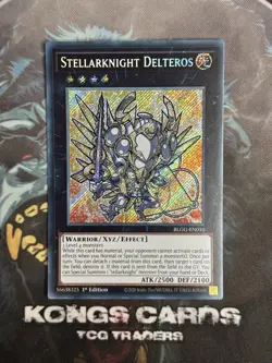BLGG-EN010 Stellarknight Delteros Chibi Art Secret Rare YuGiOh NEW - Image 1