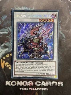 BLGG-EN007 Legendary Six Samurai - Shi En Chibi Art Secret Rare YuGiOh NEW - Image 1