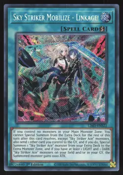 Sky Striker Mobilize – Linkage! - L26D-ENS22 - Secret Rare - Yugioh - Image 1