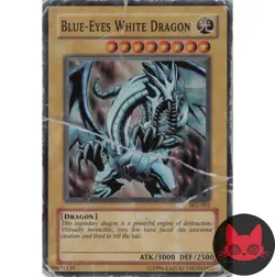 Yugioh Blue-Eyes White Dragon SKE-001 Super Rare HP - Image 1