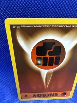 Pokemon Fighting Energy 1st Edition Shadowless Base Set 97/102 - Image 4