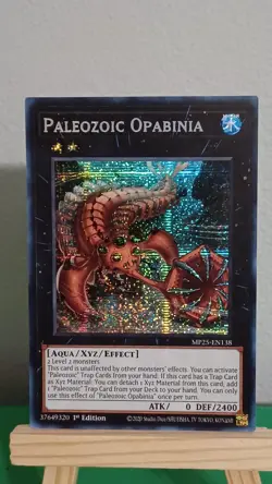 2025 Yugioh Paleozoic Opabinia MP25-EN128 Prismatic Secret Rare 1st Edition - Image 1