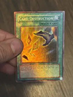 Yugioh Card Destruction SDY-042 Super Rare Unlimited OG Print Heavy Holo Bleed - Image 1