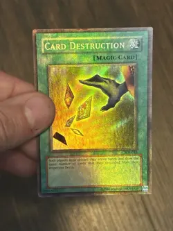Yugioh Card Destruction SDY-042 Super Rare Unlimited OG Print Heavy Holo Bleed - Image 3
