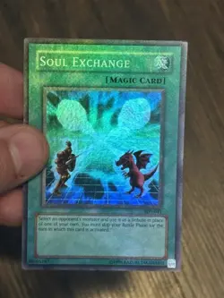 Yugioh Soul Exchange SDY-041 Super Rare Unlimited OG Print Heavy Holo Bleed LP - Image 3