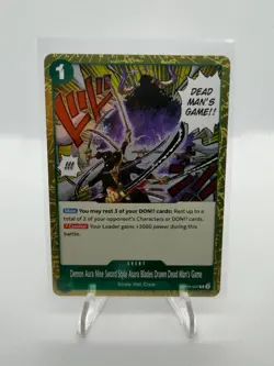 Demon Aura Nine Sword Style Asura Blades Drawn Dead OP12-037 One Piece NM - Image 1