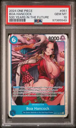 Boa Hancock 2024 One Piece OP07-500 #051 Years In The Future PSA10 GEM MT - Image 1