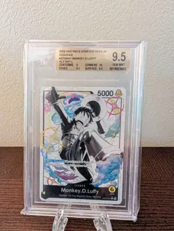 One Piece CCG Monkey.D.Luffy Black & White Alternate Art ST29-001 BGS 9.5 - Image 2