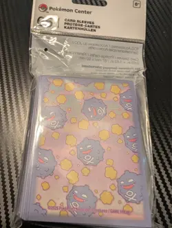 Koffing & Weezing Sunset Card Sleeves (x65) - Pokemon Center - Brand New - Image 1