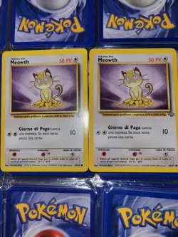 MEOWTH 56/64 - ITALIAN Jungle Set Pokemon Card - Unlimited - NM / EXC - Image 1