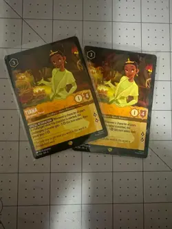 Tiana - Restaurant Owner X2 BOTH CARDS HAVE A CHIPPED TOP CORNER. DAMAGED!! - Image 1