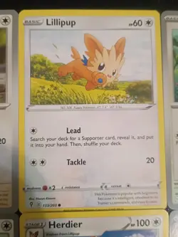 X14 Lillipup Herdier stoutland Pokemon Cards Unique Collection All Different... - Image 4