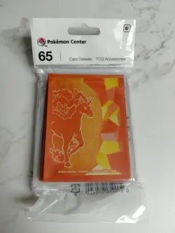 Pokemon Center Japan Exclusive TCG Rapidash Flames Card Sleeves Sealed - Image 1