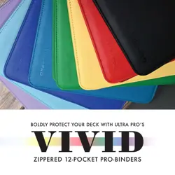 Ultra PRO 12 Pocket Vivid Zippered Binder 480 Standard Card Organizer Holder - Image 3