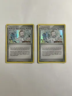 Pokemon Card Professor Elm's Training Method Dragon Frontiers 79/101 Stamped X2 - Image 1
