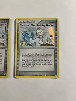 Pokemon Card Professor Elm's Training Method Dragon Frontiers 79/101 Stamped X2 - Image 2