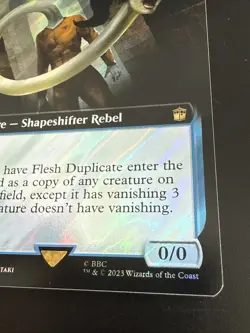 SURGE FOIL Flesh Duplicate 0950 EXTENDED ART MTG Doctor Who Set Rare NM English - Image 4