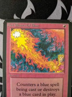 Red Elemental Blast ~ Alpha [Slightly Played][Magic MTG] - Image 2