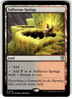 Sulfurous Springs Commander: Outlaws of Thunder Junction Regular MTG - Image 1