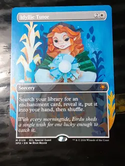 Idyllic Tutor Borderless SG , Lorwyn Eclipsed , NM ,MTG , FREE SHIPPING - Image 1