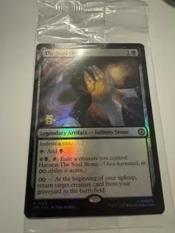 The Soul Stone Pre Release Stamped Sealed Magic The Gathering Marvel Spiderman - Image 1