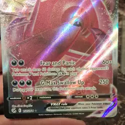 Pokemon Gengar VMAX 157/264 Fusion Strike Ultra Rare Holo Single Strike Full Art - Image 4