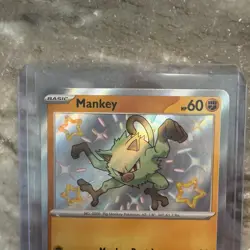 Mankey - 169/091 - Shiny Rare - NM - Paldean Fates - Pokemon TCG - Image 2