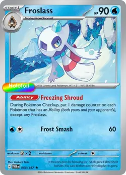 Pokemon Froslass - 053/167 053/167 SV06: Twilight Masquerade Holofoil - Image 1