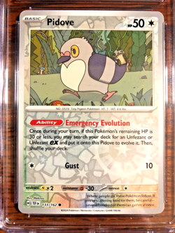 Pidove Reverse Holo #133 - CGC GEM MINT 10 - 2024 Temporal Forces - Pokemon TCG - Image 2