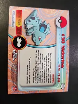 Topps 2000 Chrome Pokemon #30 Nidorina TV Series 1 Sparkle Foil - Image 2