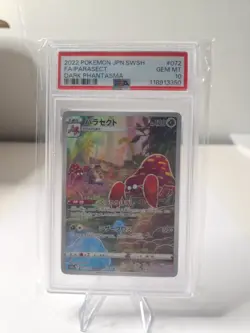 2022 POKEMON JPN SWORD & SHIELD DARK PHANTASMA #072 FULL ART/PARASECT PSA 10 - Image 1