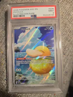 2026 POKEMON ASC EN- ASCENDED HEROES ILLUSTRATION RARE #226 PSYDUCK PSA 9 - Image 1