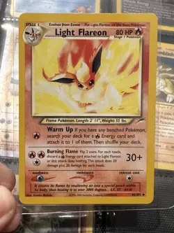 Light Flareon 46/105 - Neo Destiny - Vintage WOTC Pokemon NM MINT + - Image 1