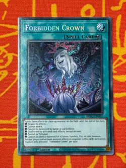 YUGIOH FORBIDDEN CROWN SECRET RARE 1ST NM BPRO-EN067 - Image 1