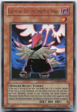 Blackwing - Vayu the Emblem of Honor ANPR-EN005 Ultra Rare Unlimited LP Yugioh - Image 2