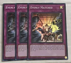 YUGIOH 3x EVENLY MATCHED RA01-EN074 SUPER RARE 1st Edition PLAYSET - Image 1