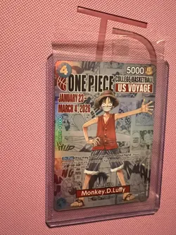 One Piece TCG Monkey D Luffy College Basketball US Voyage Promo P-055 - Image 2