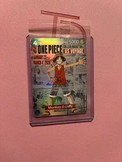 One Piece TCG Monkey D Luffy College Basketball US Voyage Promo P-055 - Image 5