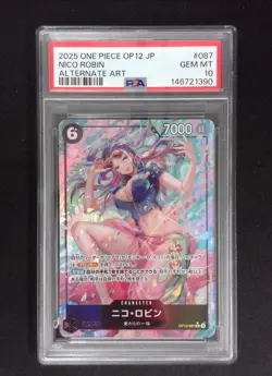 2025 One Piece NICO ROBIN OP12-087 Legacy of the Master Alt Art Japanese PSA 10 - Image 1
